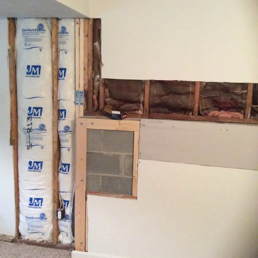 Wall insulation replacement during Structural Drying in Essex